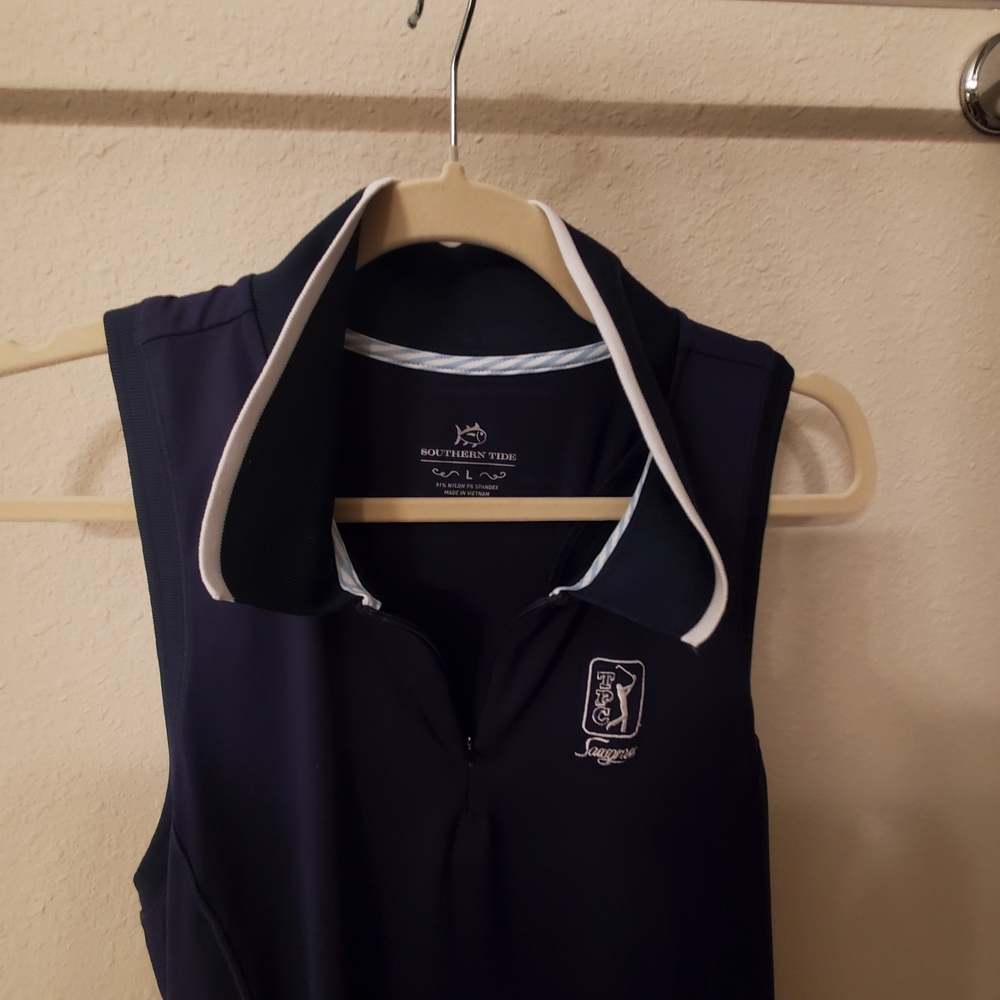 Southern Tide Dark Blue Sleeveless Top